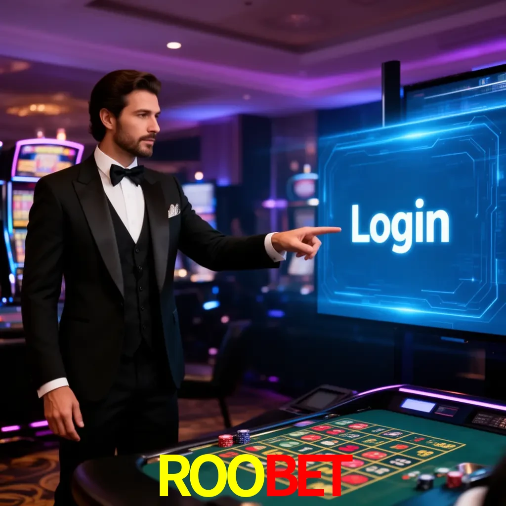 ROOBET Login - OTP, cuenta y soporte Pantalla ROOBET Login con OTP, contraseña, cuenta segura y soporte móvil